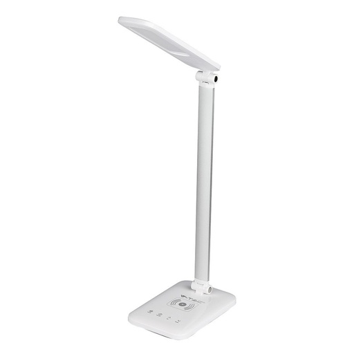 V-TAC Lampada LED da Tavolo 7W Multifunzione 3 in 1 con Caricatore Wireless Colore Bianco