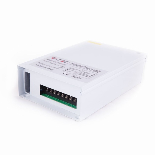 [3070] V-TAC Alimentatore in Metallo 60W 12V 5A Colore Bianco IP45