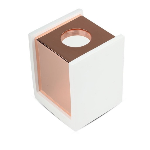 [3115] V-TAC Portafaretto LED Montaggio a Plafone Quadrato GU10 Corpo in Gesso Base Rosa Dorato