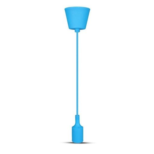 [3476] V-TAC Portalampada a Sospensione E27 (Max 60W) in Silicone Blu