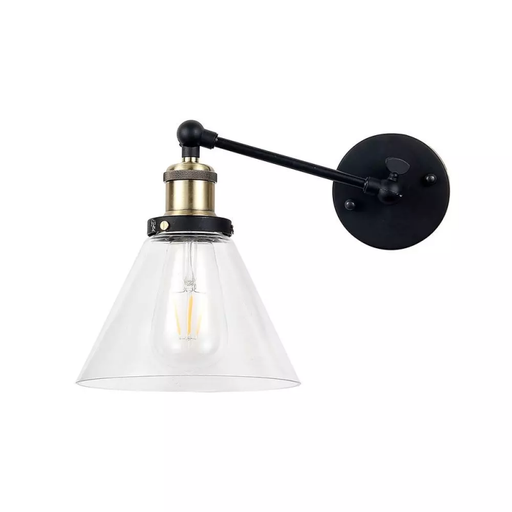 [3862] V-TAC Lampada LED da Muro con Campana in Vetro Portalampada E27 (Max 60W) d: 185mm IP20