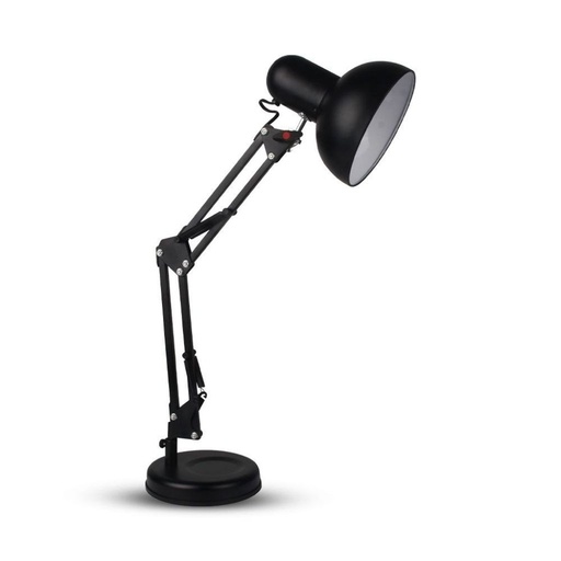 [40341] V-TAC Lampada LED da Tavolo con Attacco E27 e Braccio Regolabile Colore Nero