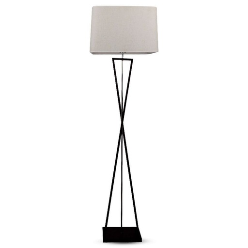 [40401] V-TAC Lampada LED da Pavimento Quadrata con Attacco E27 Colore Avorio h: 163cm