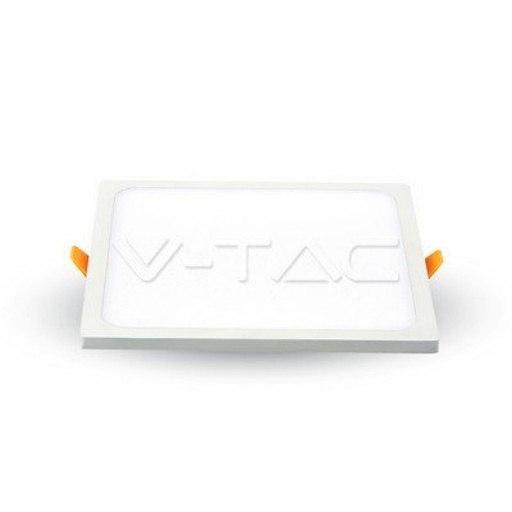 [4798] V-TAC Mini Pannello LED 22W 100LM/W Montaggio ad Incasso Quadrato 6400K