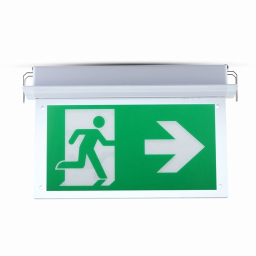 [835] 2W LED Recesed Fixed Emergency Exit Light 6000K