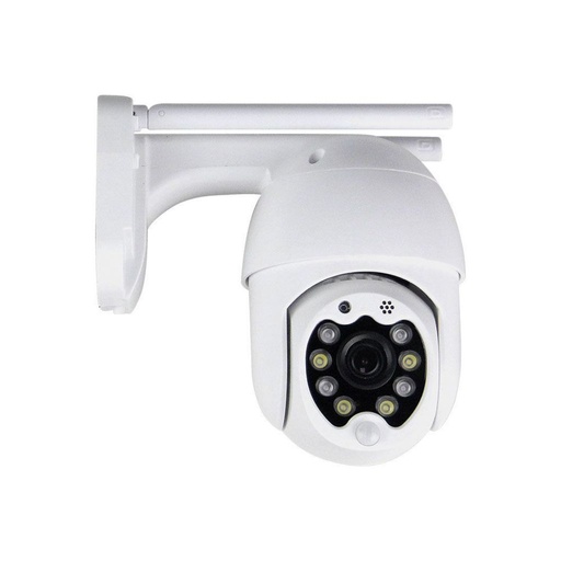 [8988] V-TAC Camera di Videosorveglianza da Esterno 3MP IP WiFi Orientabile PTZ Visione Notturna e Sensori di Movimento con Microfono e Altoparlante Integrati Colore Bianco IP65
